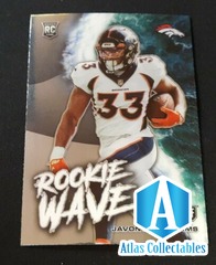 2021 Panini Playoff Javonte Williams RC Rookie Wave Denver Broncos RB #RW-JWI